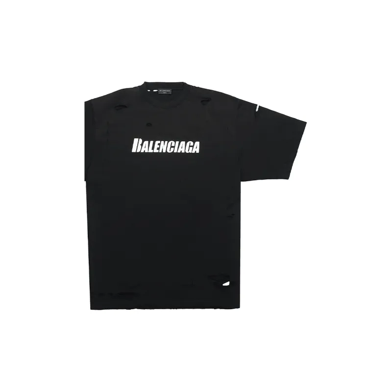 Balenciaga Caps Destroyed Flatground T-shirt - Cheap Rcj Jordan Outlet