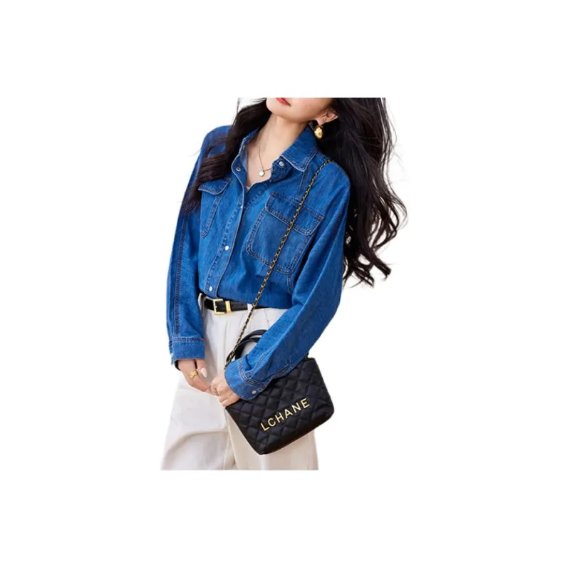 La Chapelle Shirts Women's Blue-2