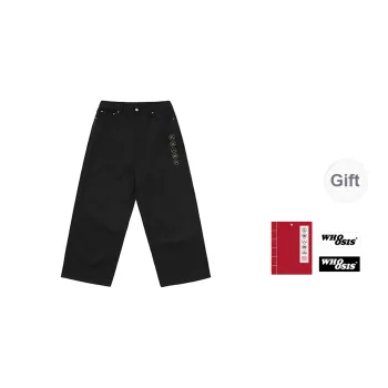 Clottee X WHOOSIS × CLOTTEE Collaboration Casual Pants Unisex Black