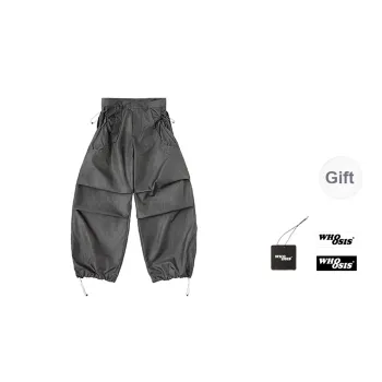WHOOSIS Cargo Pants Unisex Gray