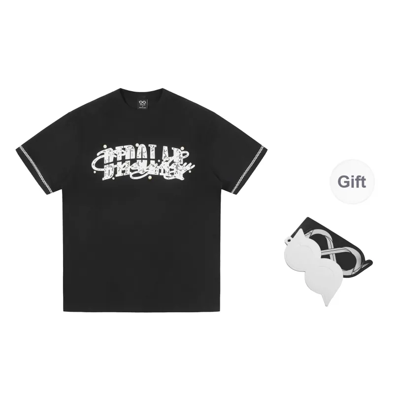 BIPOLAR Summer Men's American Vintage Hip Hop Street Style Trendy Loose Fit 100% Cotton T Shirt Unisex-6