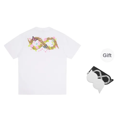 BIPOLAR Summer American Vintage Hip Hop Trendy, 100% Cotton Loose Fit Versatile Casual T Shirt Unisex White Black