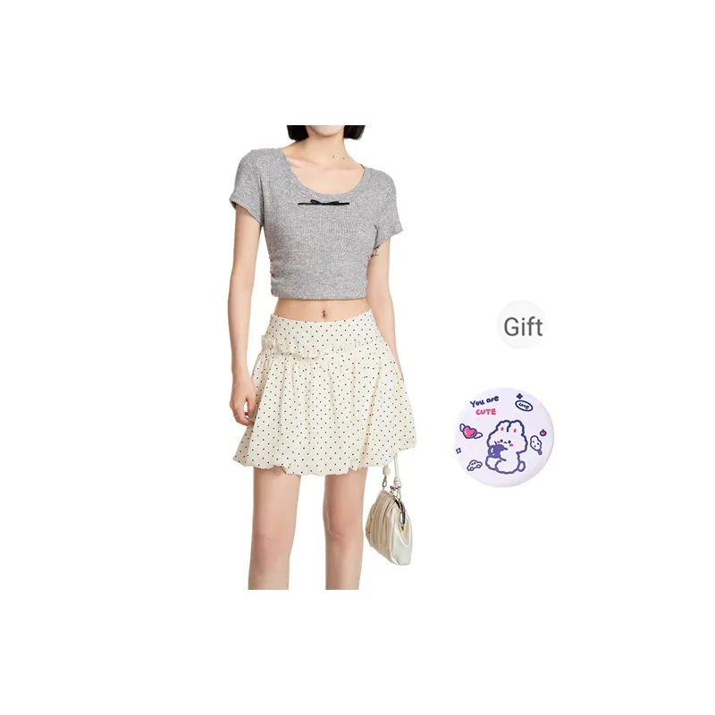EVPGB Casual Short Skirts Women's Ecru-0