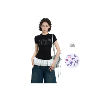 EVPGB Set in Sleeve T Shirt Women's Black