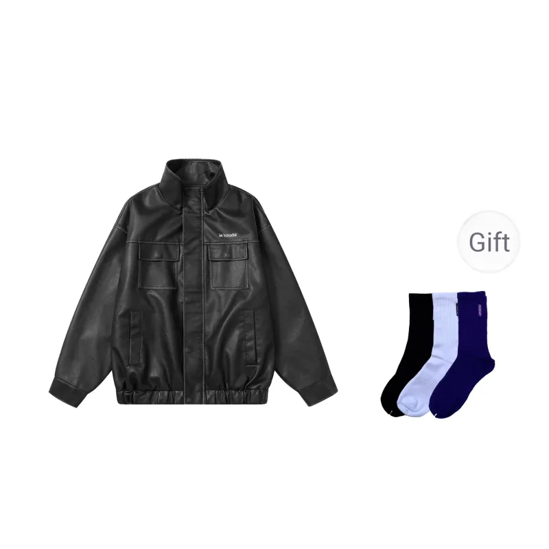 ICH MODE Leather Jackets Unisex-2