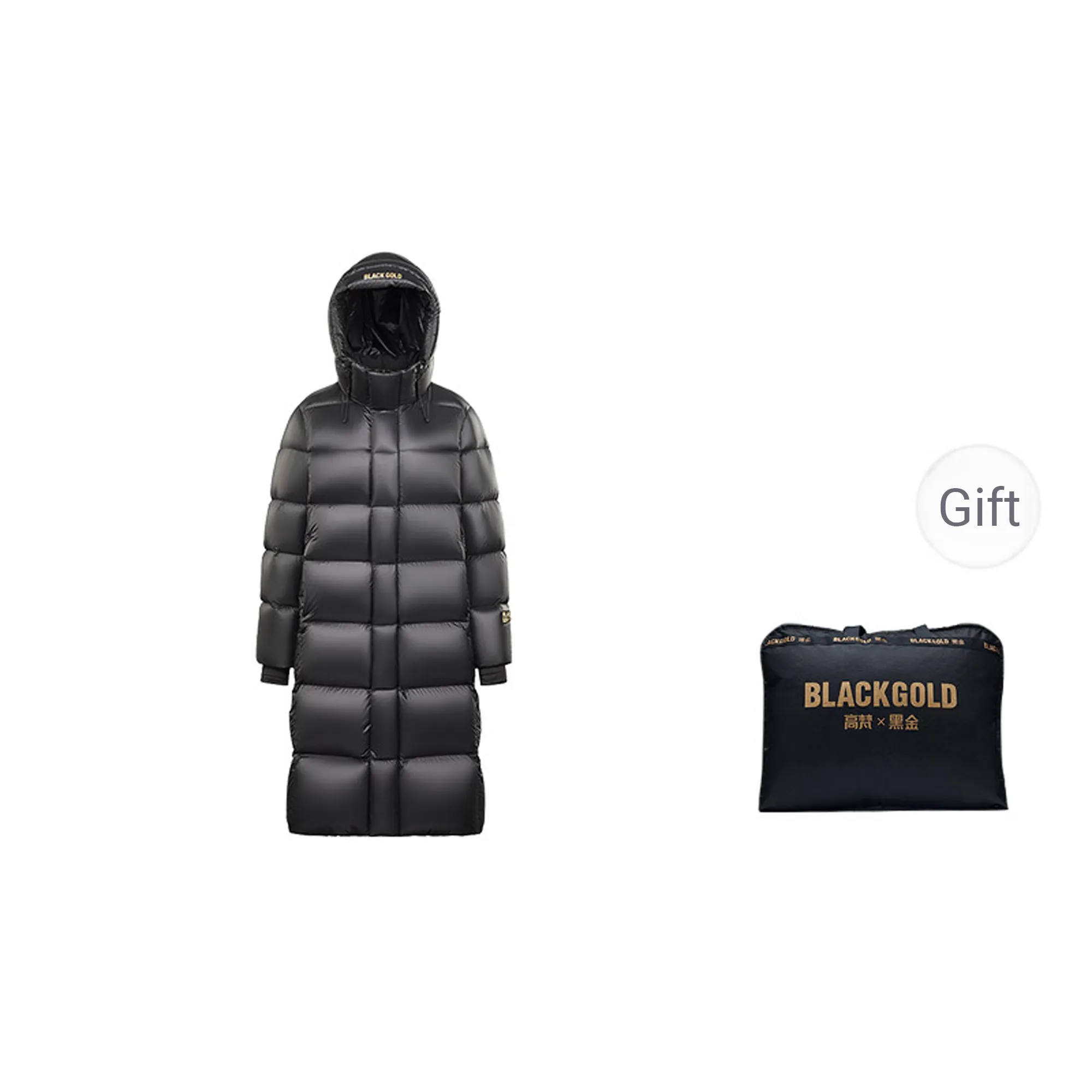 GOLDFARM Down Jacket Unisex Black