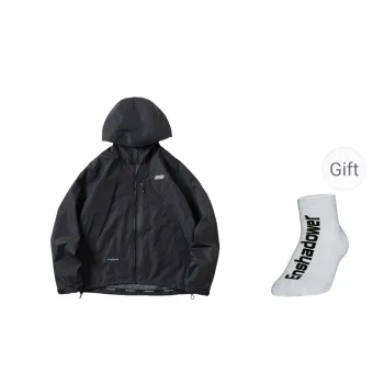 ENSHADOWER Windbreaker Coats Top Men's Black