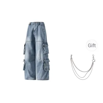 ICH MODE Jeans Unisex Light Blue