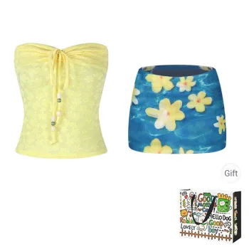 Dippanis Two Piece Skirt Sets Women's