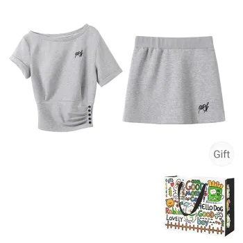 Dippanis Two Piece Skirt Sets Women's