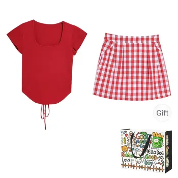 Dippanis Two Piece Skirt Sets Women's