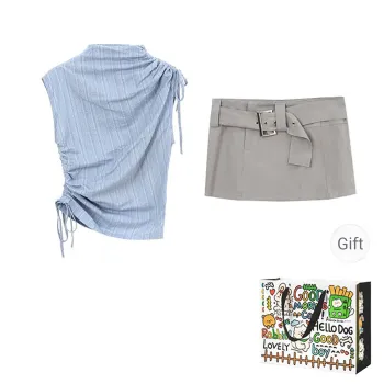 Dippanis Two Piece Skirt Sets Women's