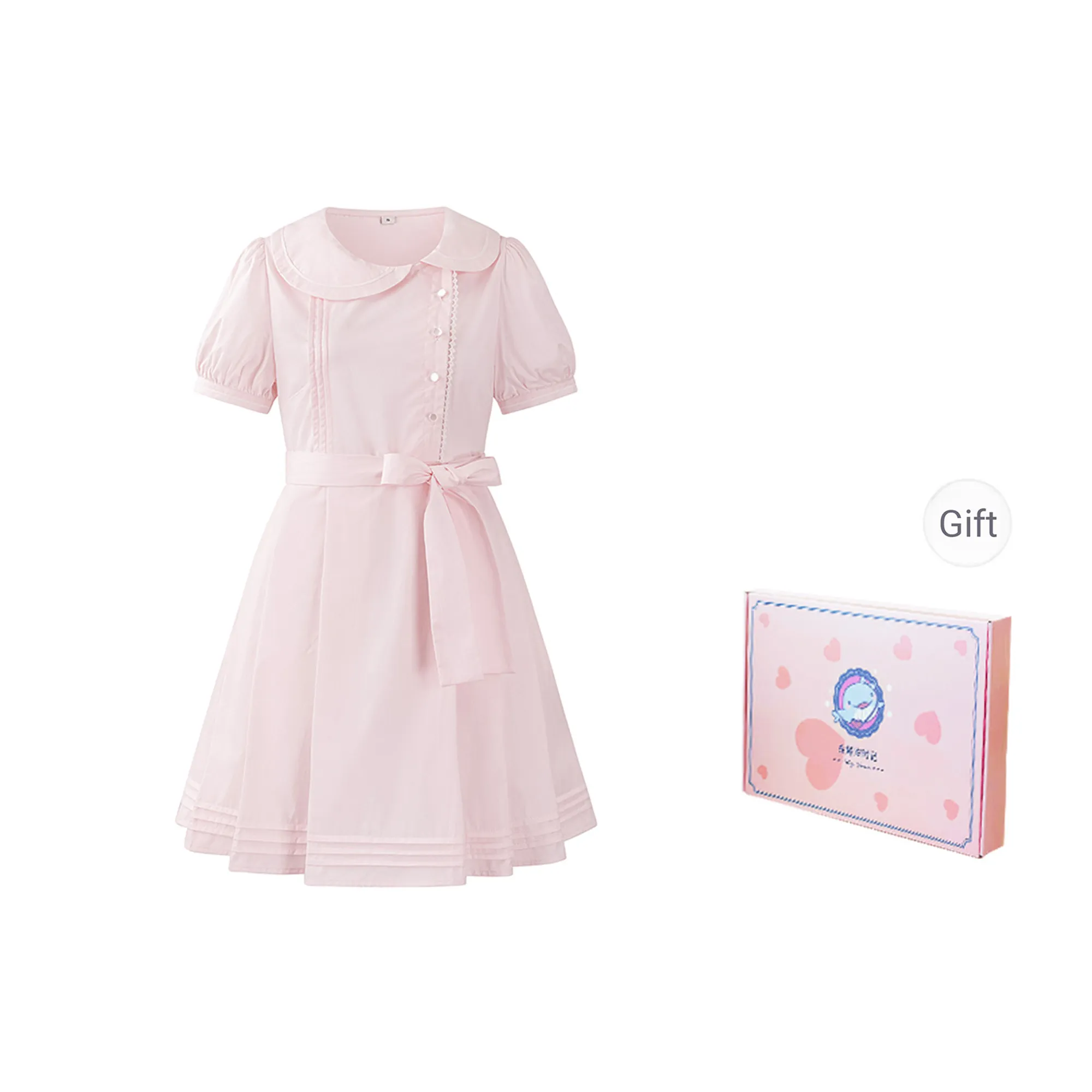 Tokyo Season Short Sleeved Dress Summer Women's Gift Box Set Pink