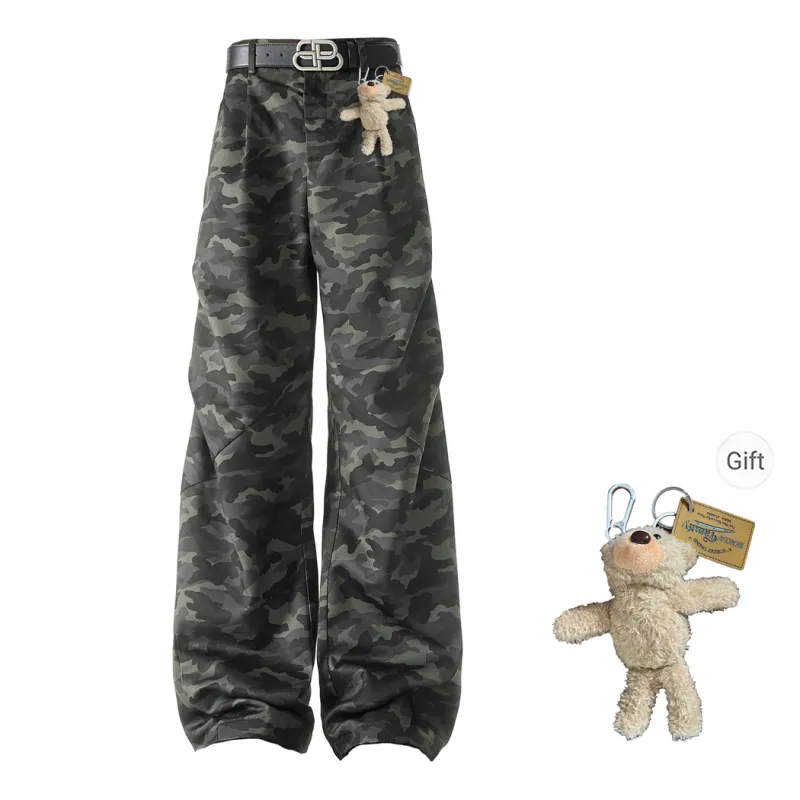 HOKLV Jeans Unisex Camouflage-0