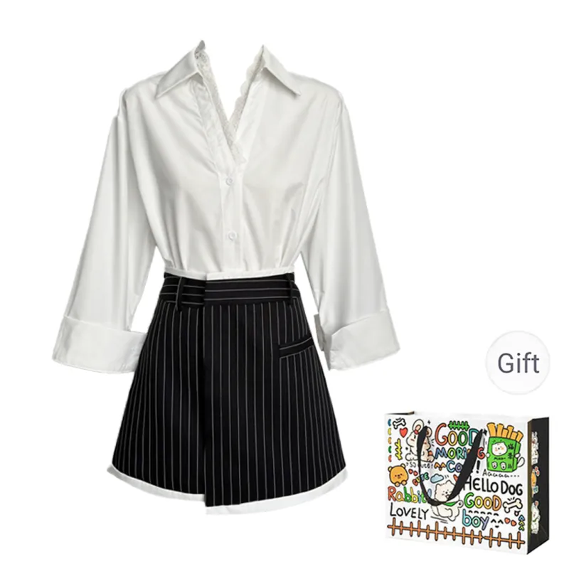 Dippanis Two Piece Skirt Sets Women's-0