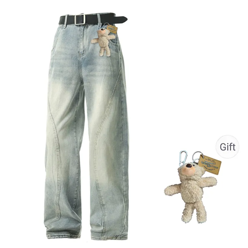 HOKLV Jeans Unisex-6