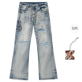XINYINSU Jeans Unisex Blue