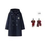 Dark Blue Coat (Lining Padded) Comes with 1 Pack of Scarf