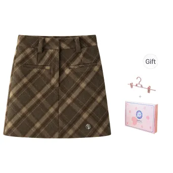 Tokyo Season Casual Short Skirts Spring And Fall Women's Gift Box Set Khaki Brown
