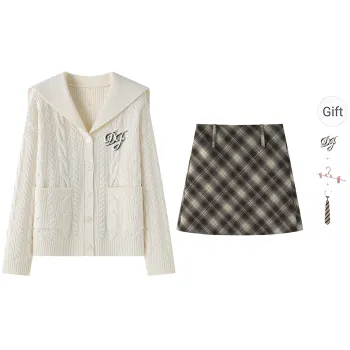 Tokyo Season Skirt Set Fall Winter Women's Gift Box Set Ecru