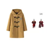 Camel Coat (Lining Padded) Comes with 1 Pack Scarf