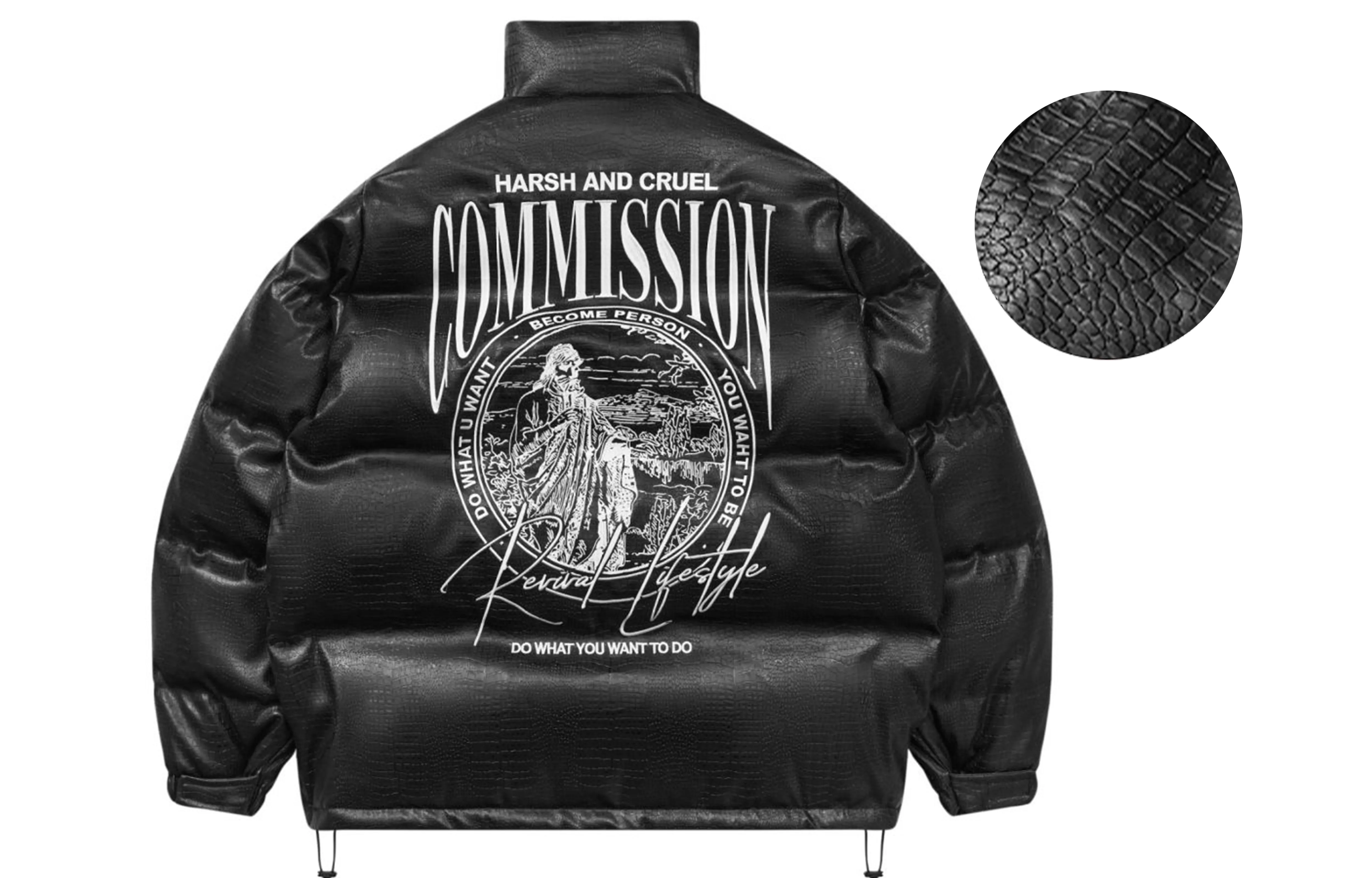 HARSH AND CRUEL Puffer Jackets Unisex