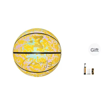MARBURY PU Basketball Yellow Black Size 7 Reflective Unisex
