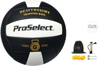 ProSelect PU Size 5 Volleyball Unisex Black White