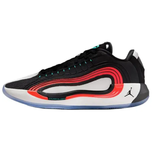 Jordan Luka 4 Anti Slip Wear Resistant Low Top Basketball Shoes Unisex Black White Red Overseas Version