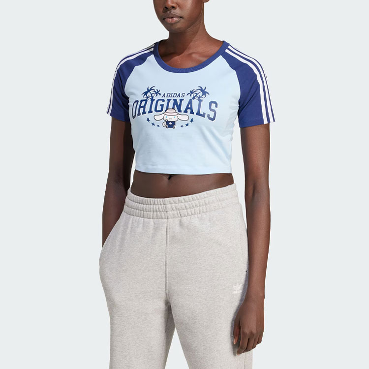 Adidas originals X Hello Kitty Cinnamoroll Graphic Baby Tee Adidas originals X Hello Kitty Cinnamoroll Graphic Baby Tee