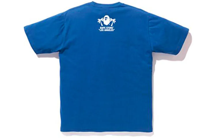 A BATHING APE Ape Head Series T Shirt Men's Blue-1