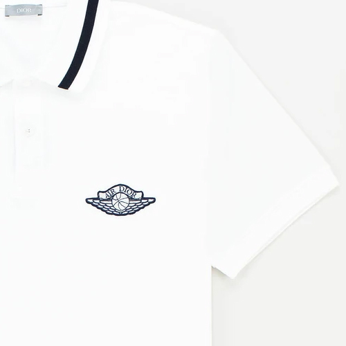 Jordan X DIOR Polo Shirts Unisex White