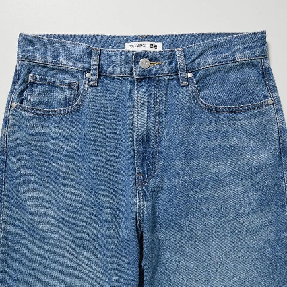 Jw Anderson X UNIQLO Jw Anderson Co Branded Series Jeans Men Blue