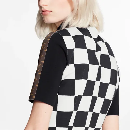 LOUIS VUITTON New Quarterly Products Of LV Short Sleeved Dresses Women's White