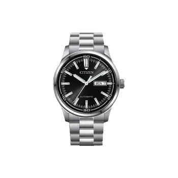 CITIZEN Automatic Mechanical Movement Stainless Steel Strap Watch 42mm Men's Watches Black Dial