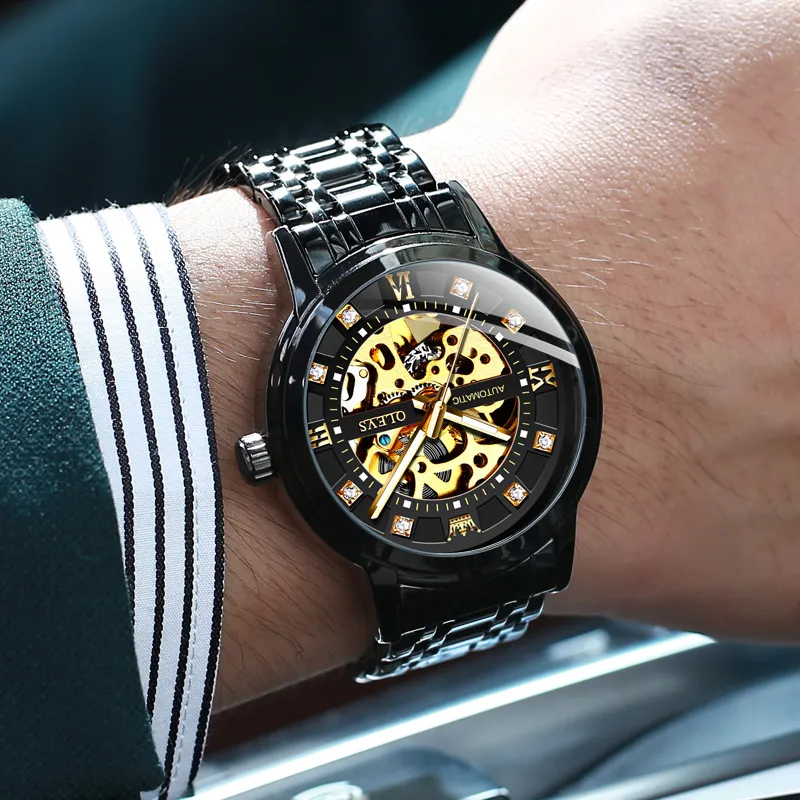 OLEVS Play The Cool Series Mechanical Movement Watch Men's Watches White Dial-18