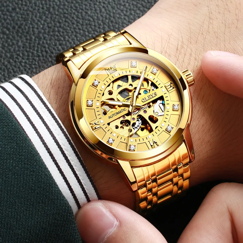 OLEVS Play The Cool Series Mechanical Movement Watch Men's Watches White Dial-22