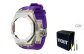 Silver Case Purple Strap