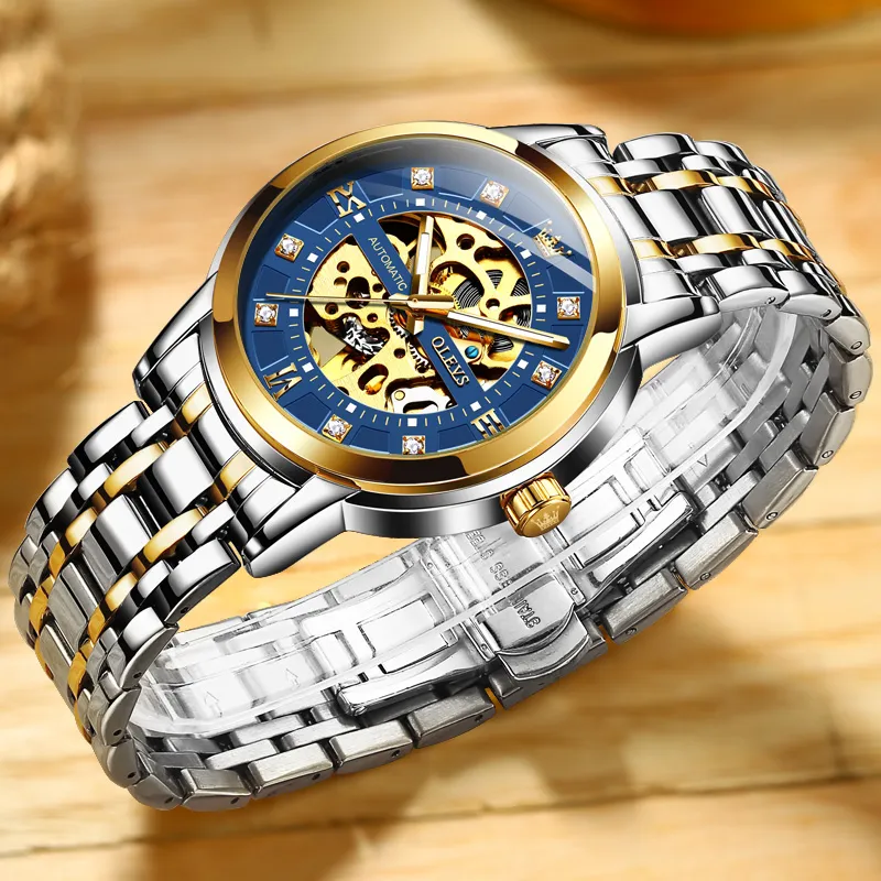 OLEVS Play The Cool Series Mechanical Movement Watch Men's Watches White Dial-11