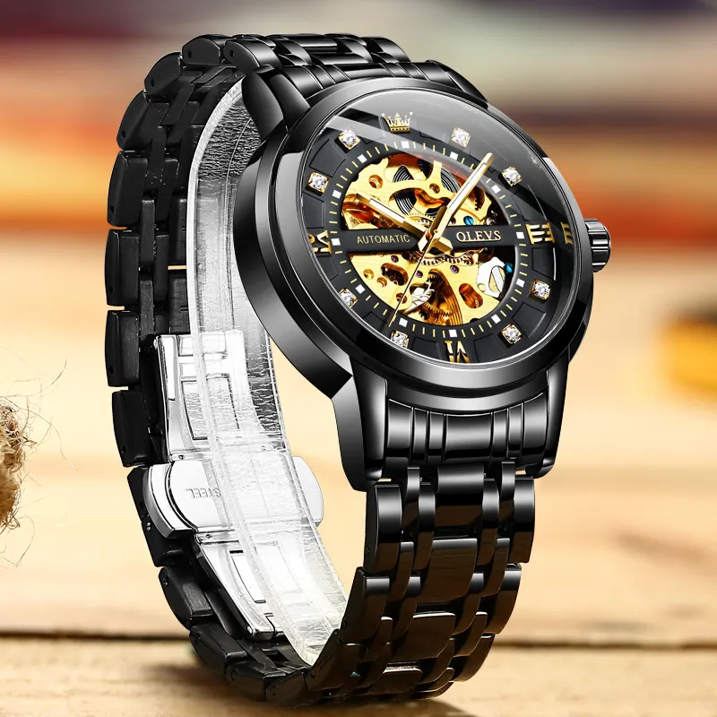 OLEVS Play The Cool Series Mechanical Movement Watch Men's Watches White Dial-19
