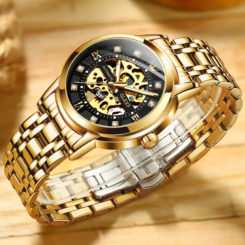 OLEVS Play The Cool Series Mechanical Movement Watch Men's Watches White Dial-26