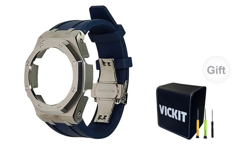 Vickit Offshore Silver Shell Collection Watch Cases Unisex-19