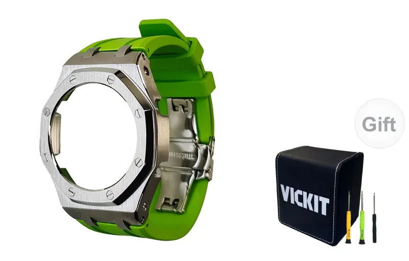Vickit Offshore Silver Shell Collection Watch Cases Unisex-0