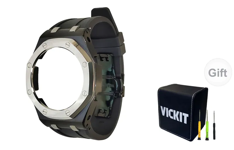 Vickit Offshore Silver Shell Collection Watch Cases Unisex-12