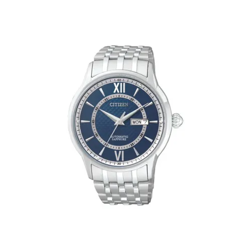 CITIZEN Mechanical Movement Stainless Steel Strap Watch 42mm Men's Watches Blue Dial