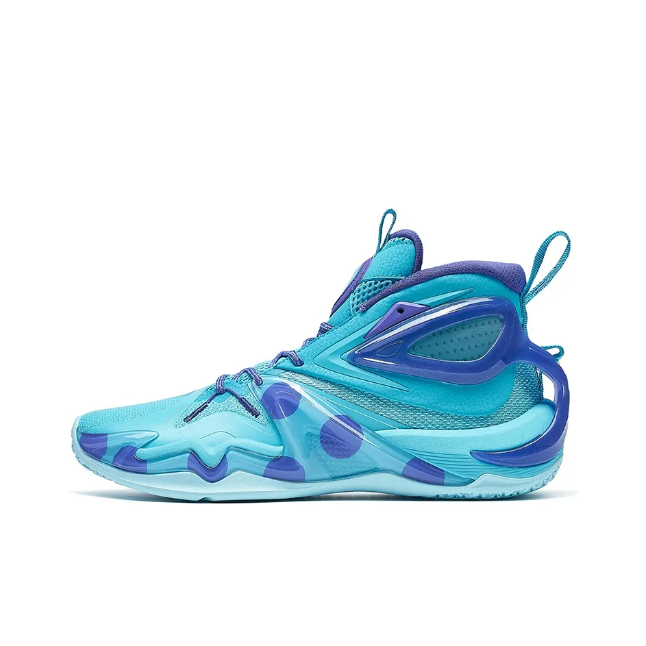 XTEP Battle 1.0 Basketball Shoes Men High Top Smart Blue/Ultraviolet