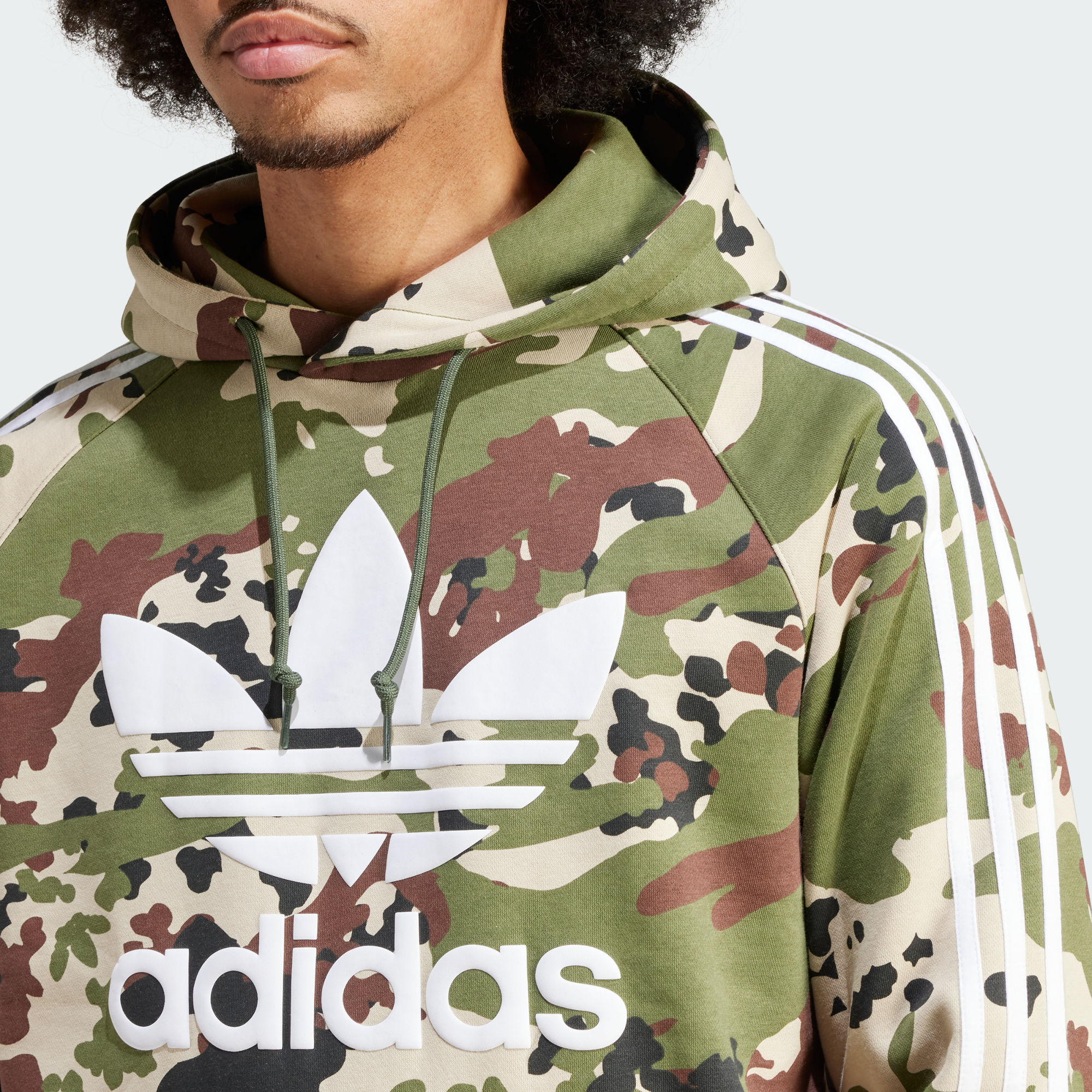 Adidas originals Camo Hoodie Green POIZON