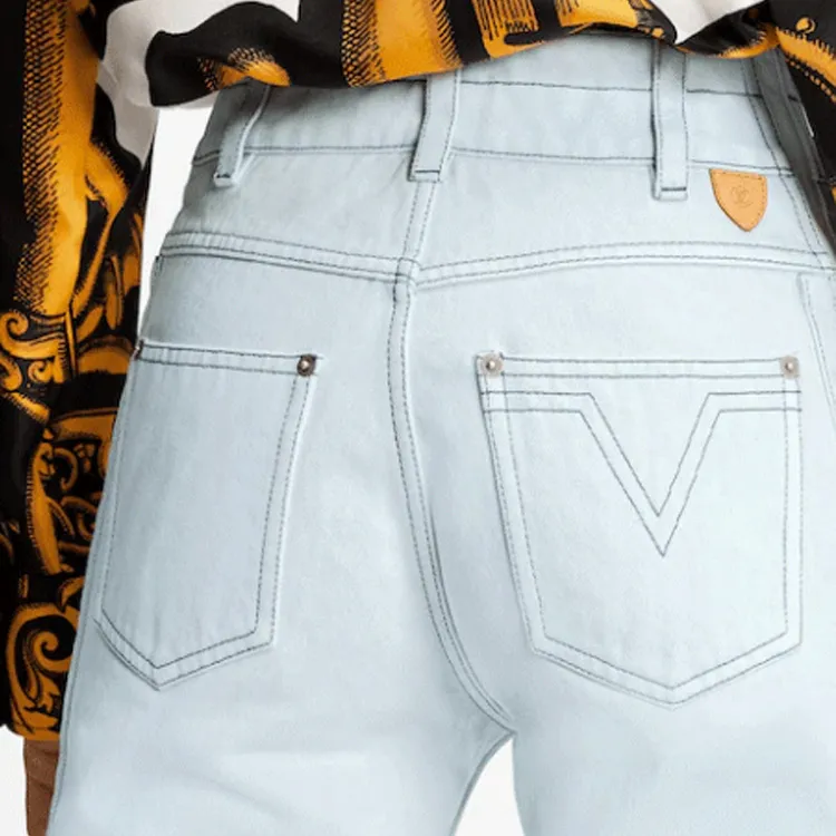 LOUIS VUITTON Jeans Women's Light Blue