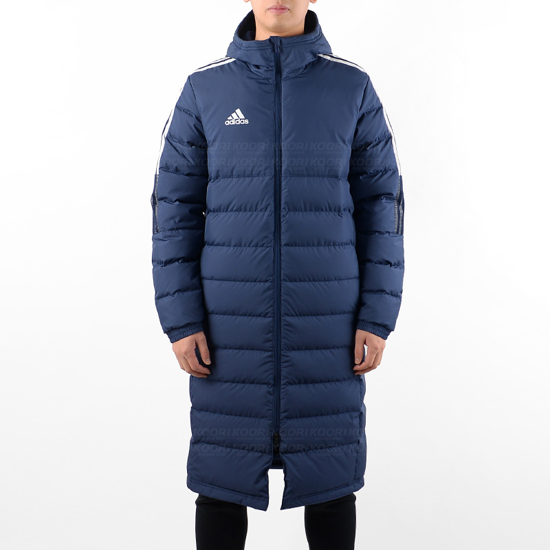 Adidas down jacket long online