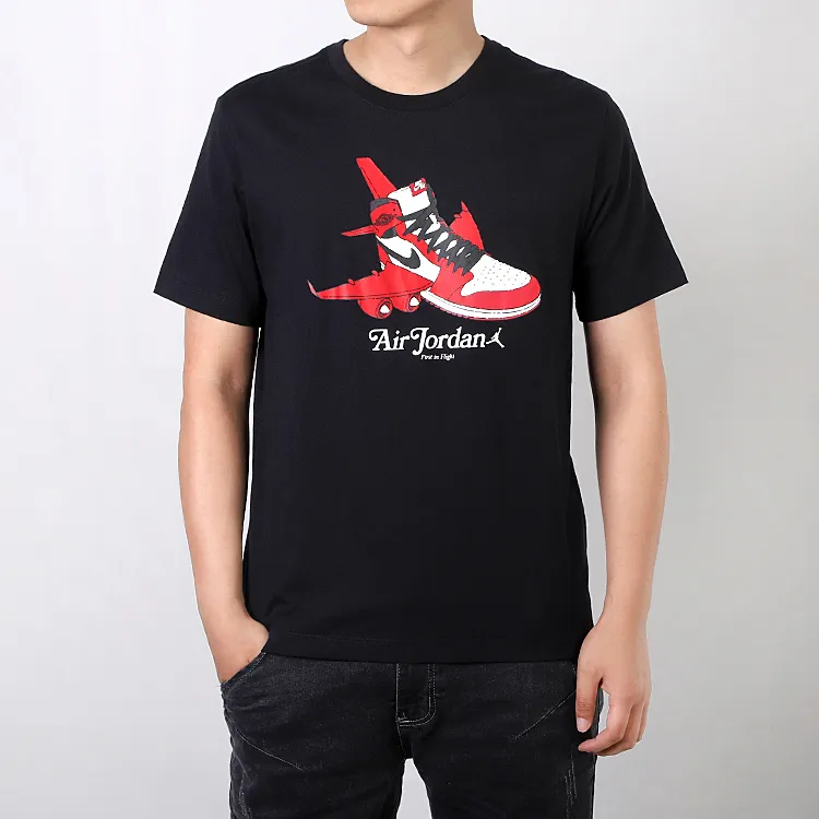 Jordan T Shirts Men's Black